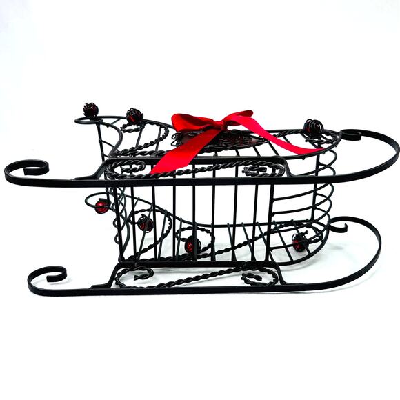 Cork Cage Sleigh Metal Cork and Wine Bottle Holder - Picture 8 of 11